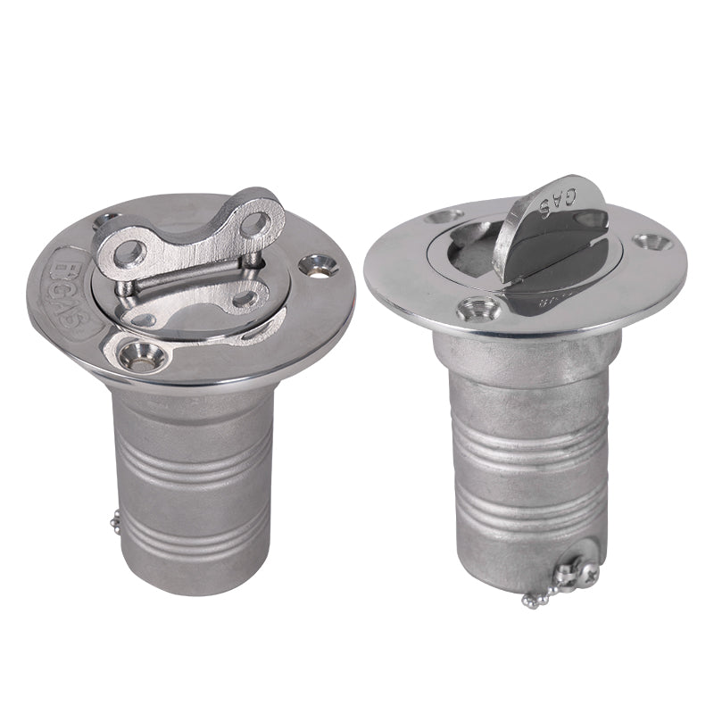 316 Stainless Steel Boat Deck Fill – Marine Water & Fuel Filler with Key Lock & Chain