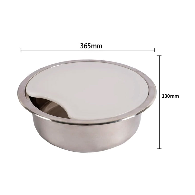 RV Stainless Steel Sink with PE Cutting Board Lid for Camper & Boat