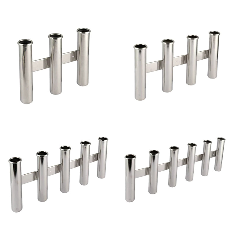 316 Stainless Steel Fishing Rod Holder – 3/4/5/6 Rod Rack for Boats