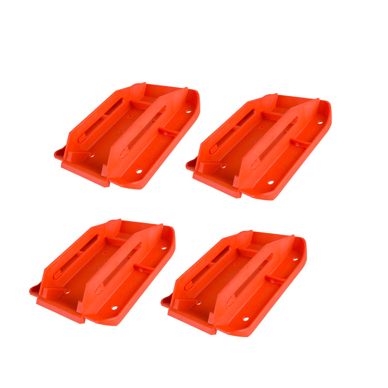 RV Stabilizer Jack Pad with Spring-Loaded Bracket – Auto-Retract Foot Pad for Travel Trailers