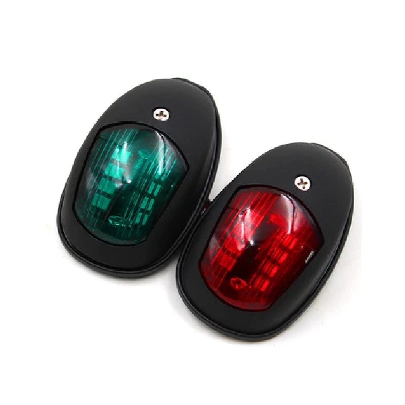 Feux de navigation bâbord et tribord – Feux de position à LED ovales pour bateaux – Universel 12 V/24 V