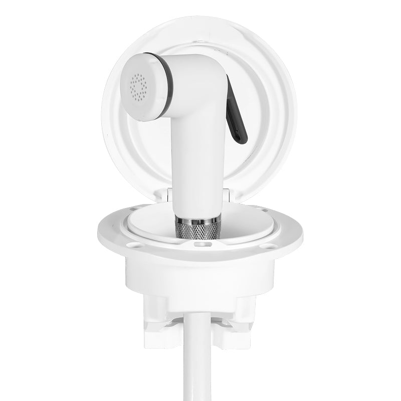 Boat Deck Shower Set – ABS Handheld Head with Rainproof Flip Cover & Hidden Storage, 2.5m or 4m Hose for Motorboat, RV & Caravan