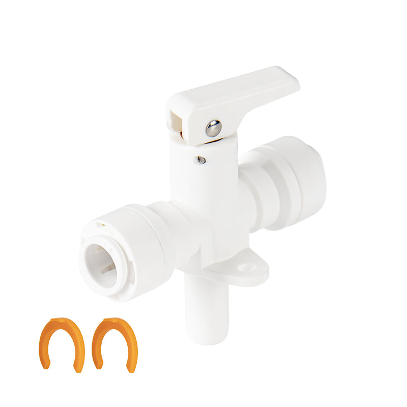 RV Water System Fittings & Valves – Quick Connect Drain Valve, Elbow, Straight & Tube Clips