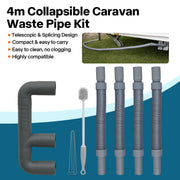 Flexible RV Sewer Hose Kit with Adapters — Camper Waste Water Drainage Set | Product image 1