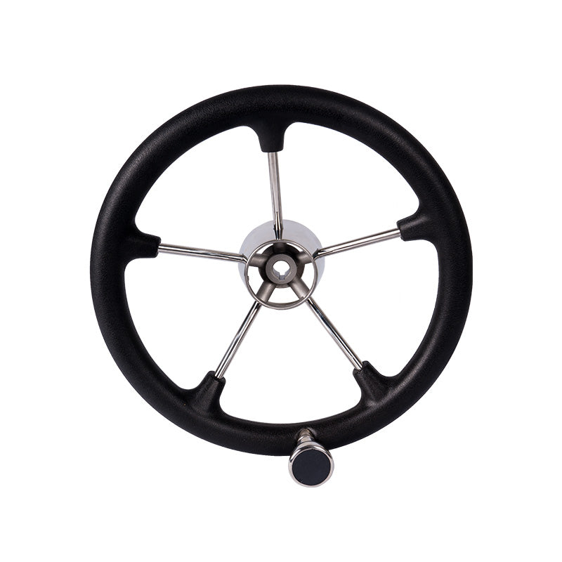 Marine Boat Steering Wheel – 316 Stainless Steel, PU Foam Grip, Ball Knob,