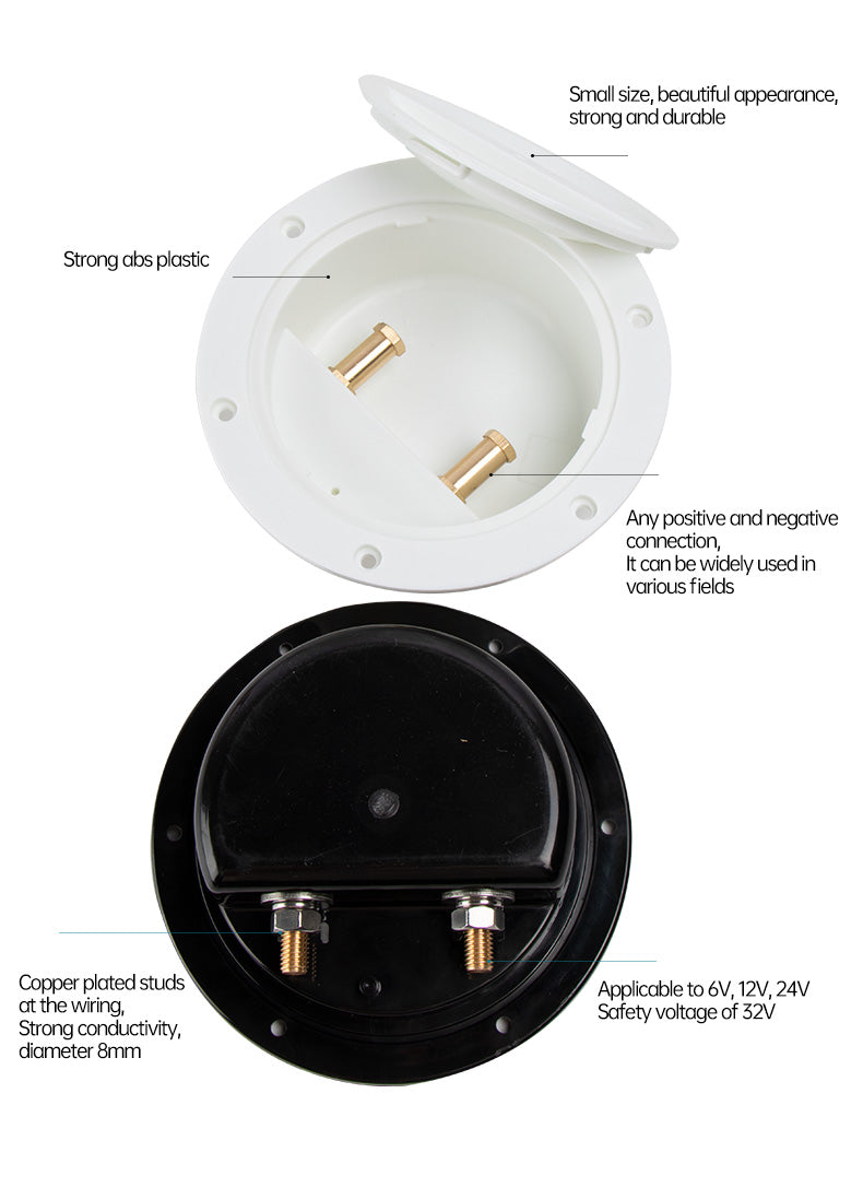 Marine Sea Fishing Coil Junction Box - ABS Waterproof Terminal Block