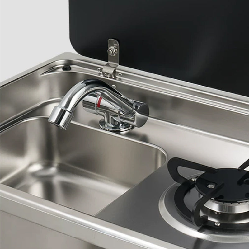 RV Single-Burner Gas Stove with Sink