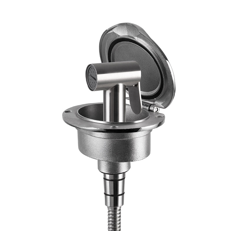 316 Stainless Steel Marine Flush-Mount Shower Kit