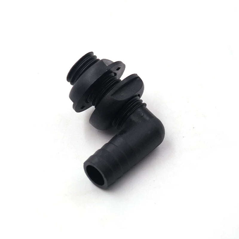 90° Marine Bilge Pump Drain Fitting – Nylon Thru-Hull Connector