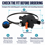 System 1 Livewell Drain Control Valve - 2-Position Remote Boat Water Control — size or installation fit guide