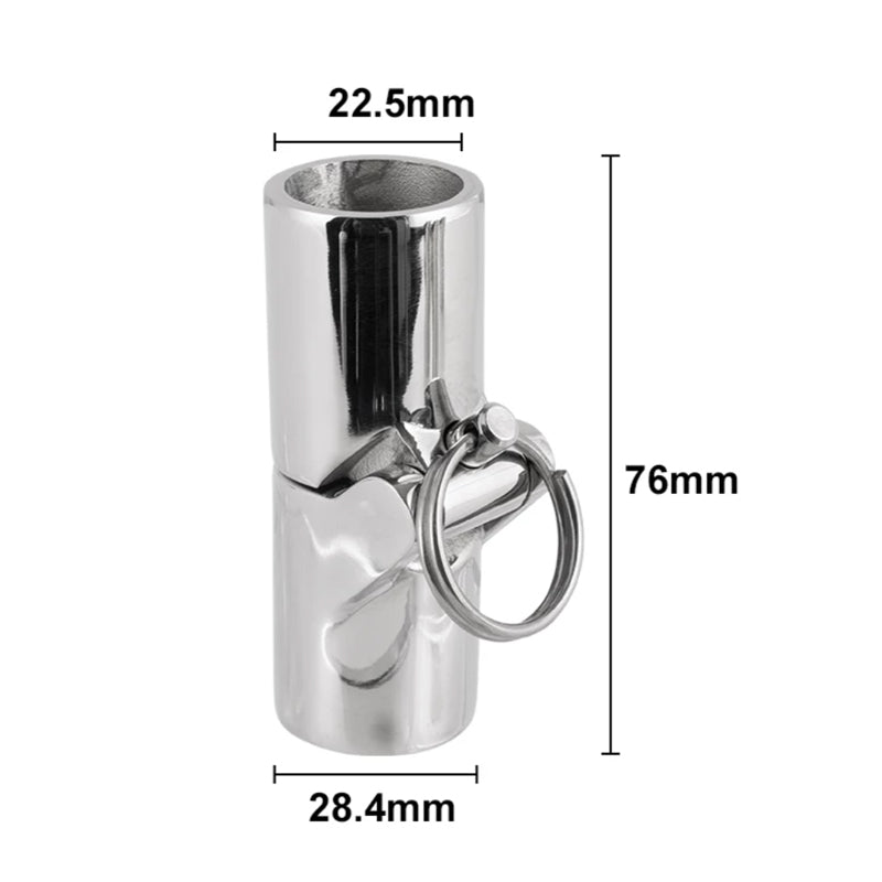316 Stainless Steel 180° Swivel Tube Connector – Marine Bimini & Rail Fitting