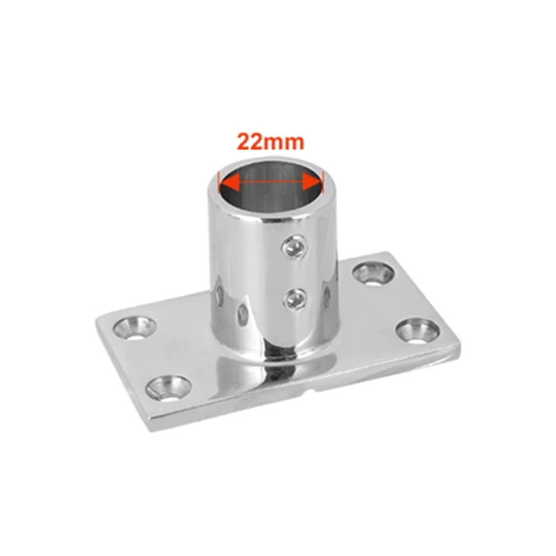 316 Stainless Steel Tube Base Flange – Round & Square Base