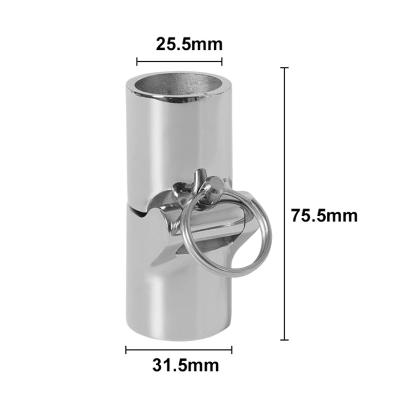 316 Stainless Steel 180° Swivel Tube Connector – Marine Bimini & Rail Fitting