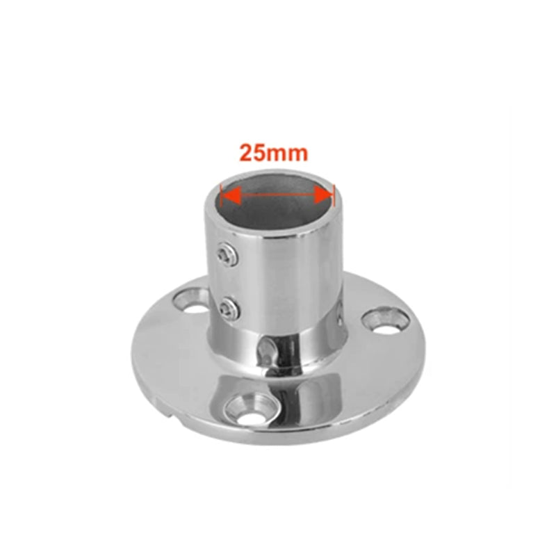 316 Stainless Steel Tube Base Flange – Round & Square Base