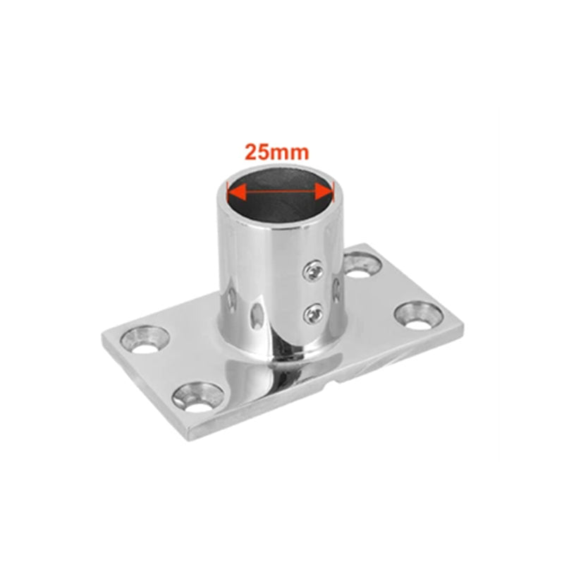 316 Stainless Steel Tube Base Flange – Round & Square Base