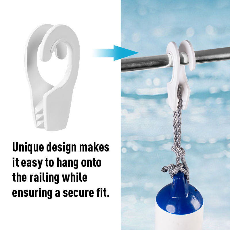 boat Fender Clips – Adjustable Marine Fender Hangers for Boat Railings | Product image 3
