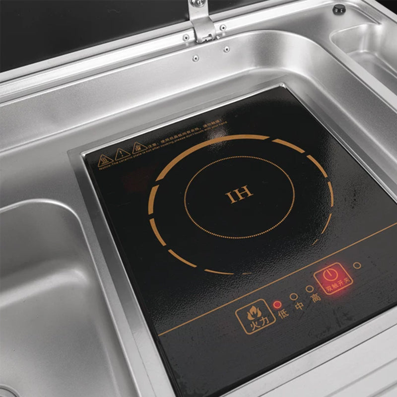 RV Built-In Induction Cooktop & Sink Combo