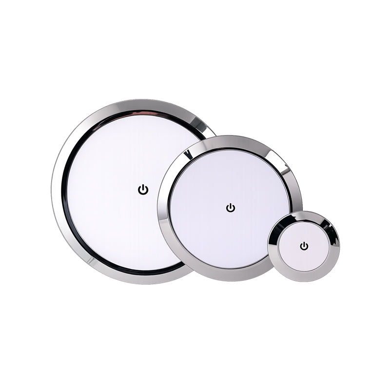 12V 24V LED Ceiling Light for RV Boat Marine – Touch Dimmer, 3W/6.5W/14W