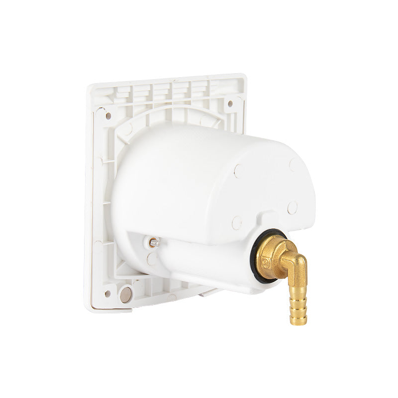 RV Gas Quick Connect Panel with Magnetic Cover & Ball Valve | 10mm Hose Barb