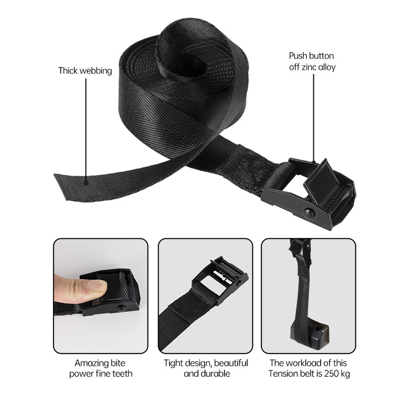 RV Water Tank Tie-Down Strap – 2M Nylon Cam Lock Buckle Strap