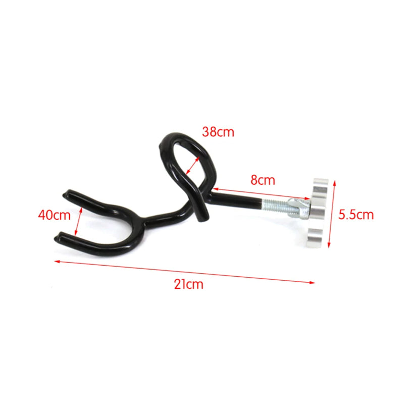 Stainless Steel Fishing Rod Holder – Rubber Coated, Aluminum Base