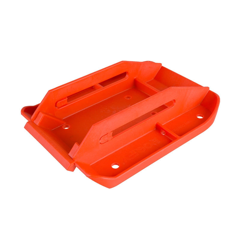 RV Stabilizer Jack Pad with Spring-Loaded Bracket – Auto-Retract Foot Pad for Travel Trailers