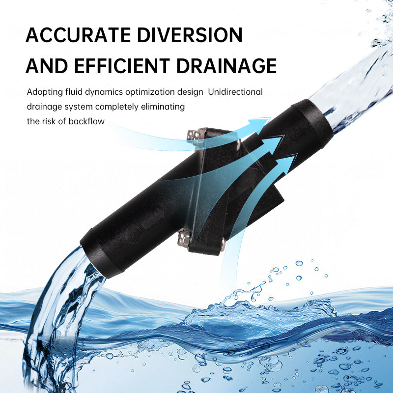 1" Inline Non-Return Check Valve for Marine & RV Drainage Systems