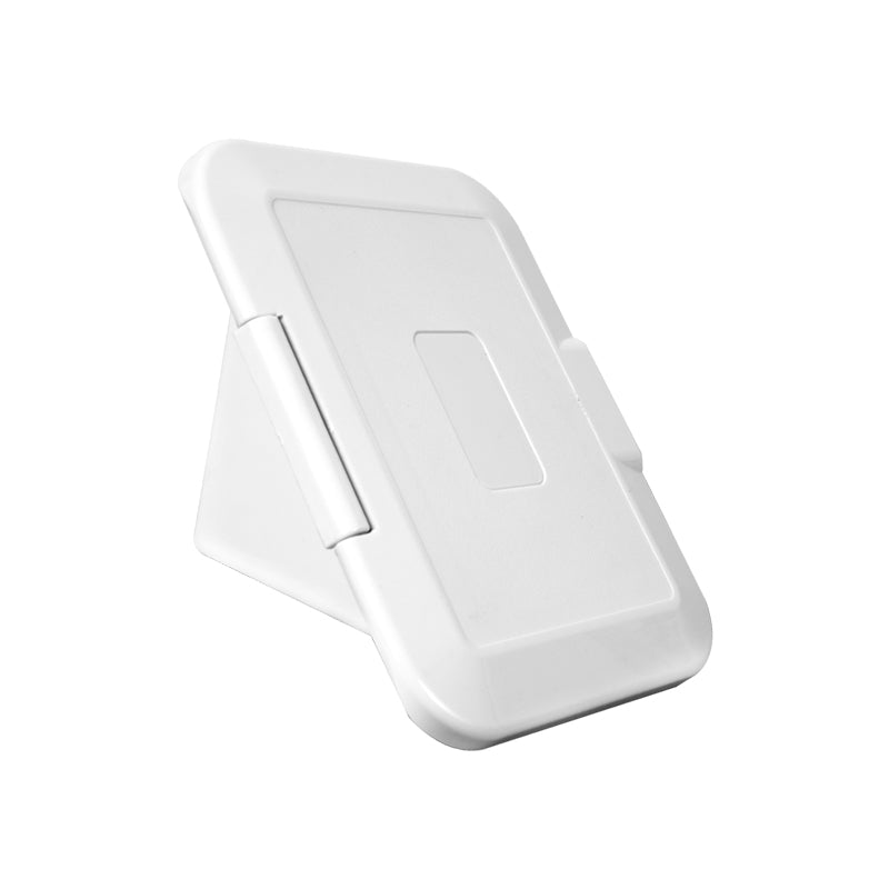 45° Marine Fuel Fill Pocket – Undrilled ABS Retrofit Box for Boat, RV & Caravan (White / Light Gray, With or Without Cover)