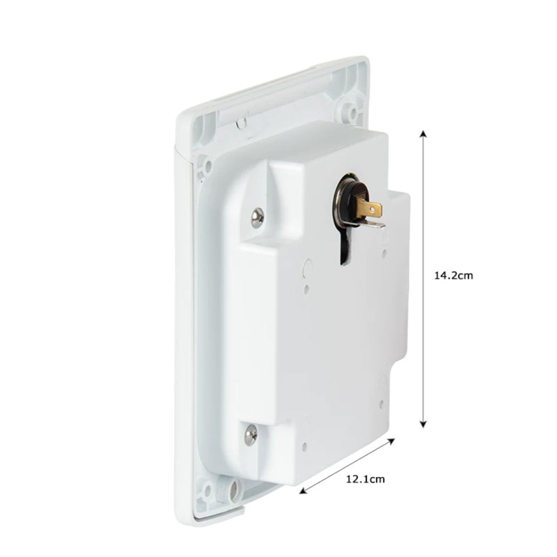 RV Outdoor Socket with Cigarette Lighter Port & Dual USB | IP44 Magnetic Cover