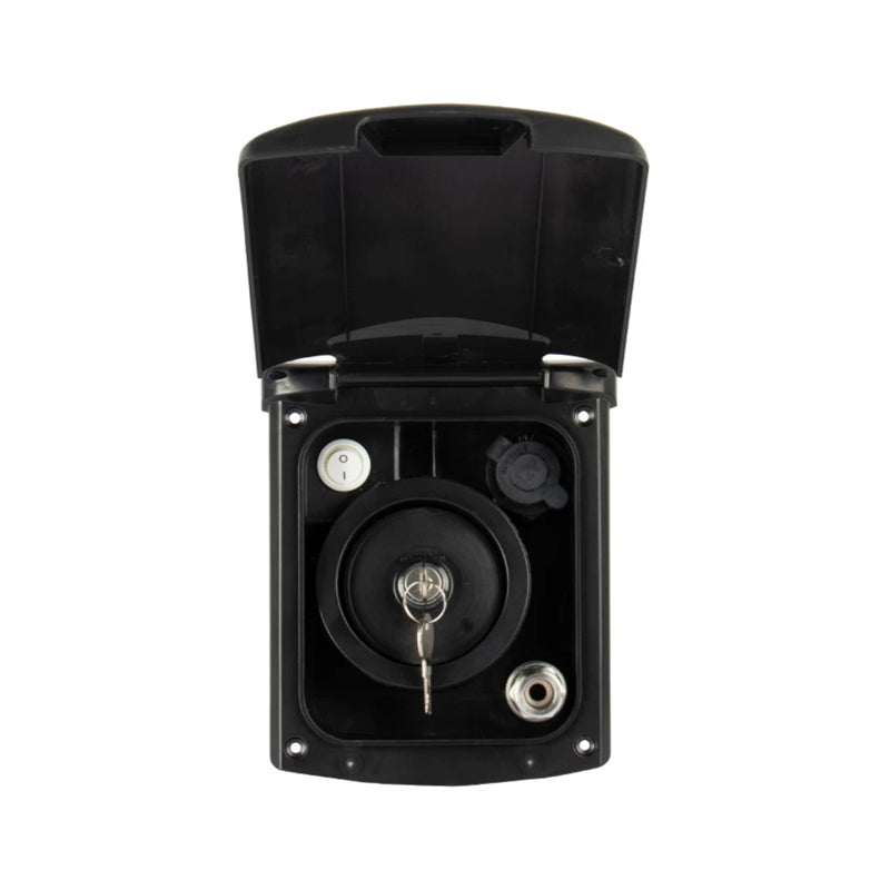 RV Water Fill Port – Locking Magnetic Lid
