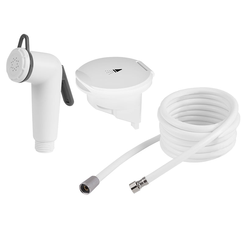 Boat Deck Shower Set – ABS Handheld Head with Rainproof Flip Cover & Hidden Storage, 2.5m or 4m Hose for Motorboat, RV & Caravan
