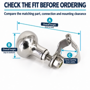 304 Stainless Steel Boat Steering Wheel Spinner Knob - Clamp-On Grip Options — size or installation fit guide