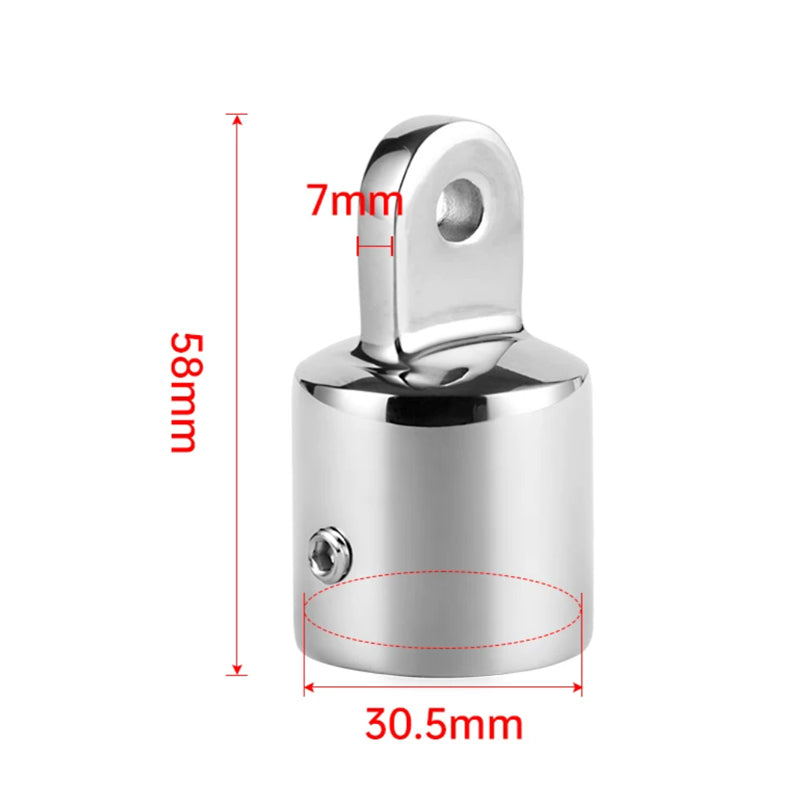 Marine Bimini Top Fittings Kit – 316 SS Slide Cap, Slide Socket, Deck Mount, Pin Mount