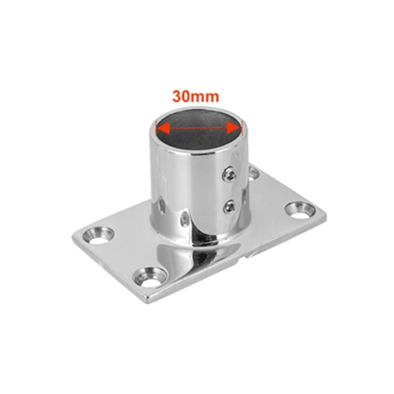 316 Stainless Steel Tube Base Flange – Round & Square Base