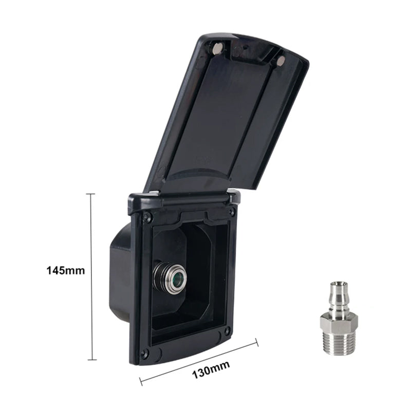 RV Quick-Connect Water Inlet & Outlet Port