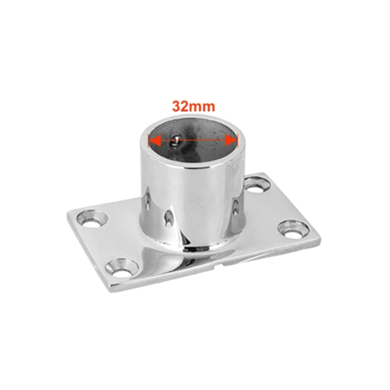 316 Stainless Steel Tube Base Flange – Round & Square Base