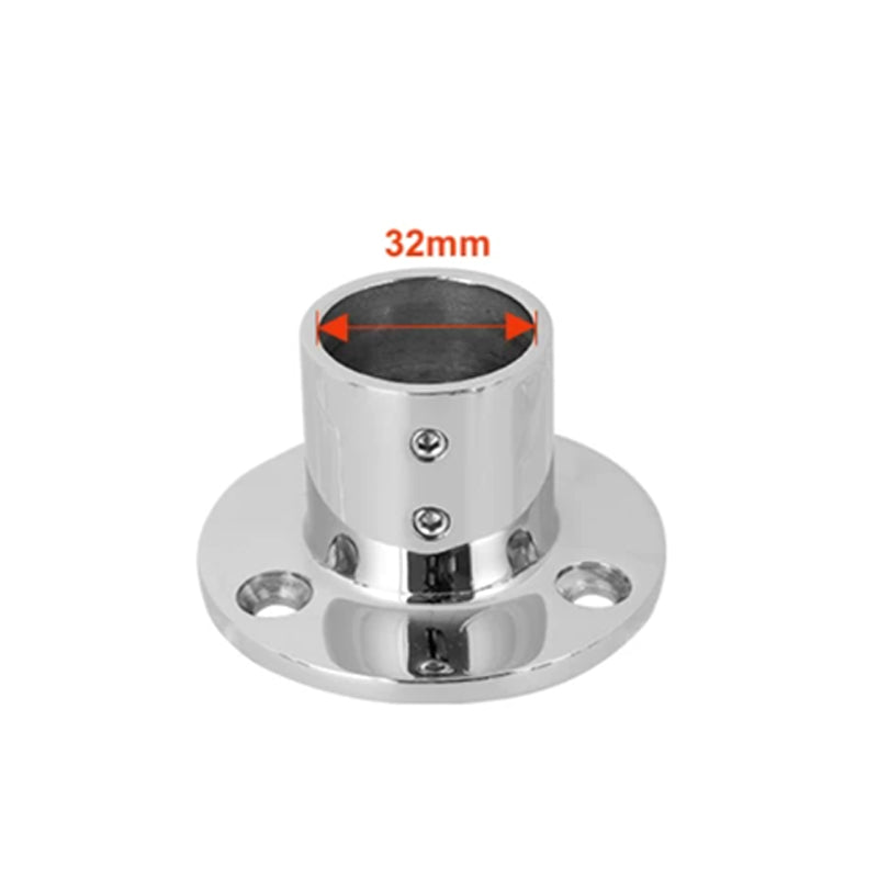 316 Stainless Steel Tube Base Flange – Round & Square Base