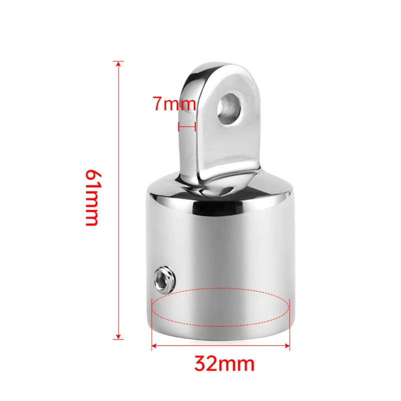Marine Bimini Top Fittings Kit – 316 SS Slide Cap, Slide Socket, Deck Mount, Pin Mount