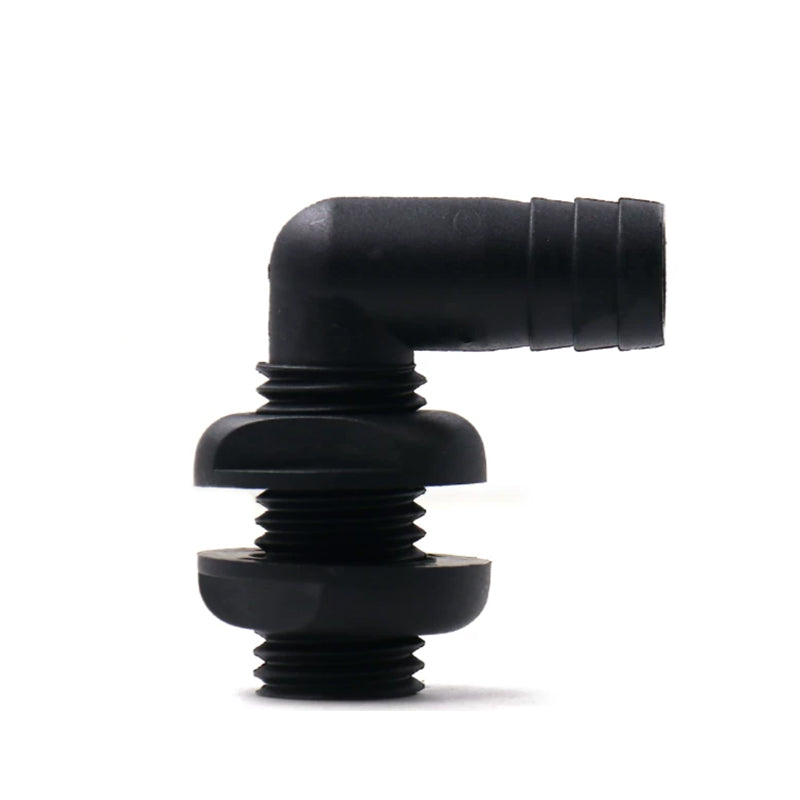 90° Marine Bilge Pump Drain Fitting – Nylon Thru-Hull Connector
