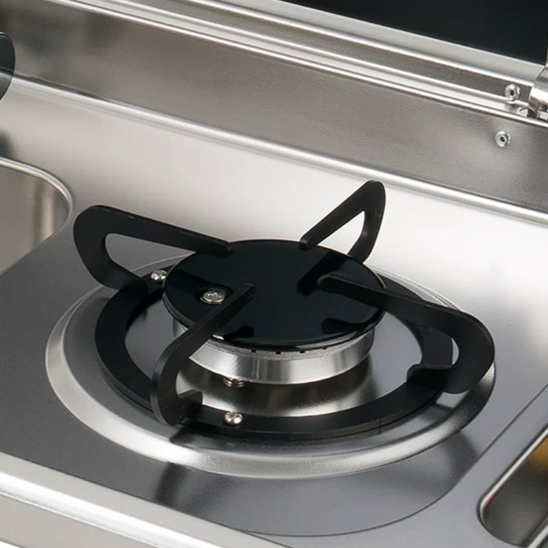 RV Single-Burner Gas Stove with Sink