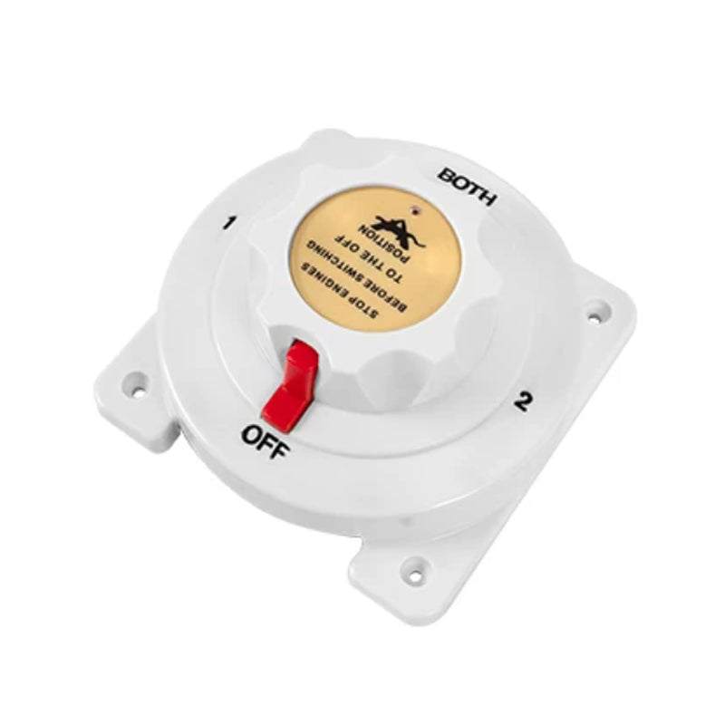 Marine Battery Switch Selector – 1-2-Both-Off Rotary Disconnect Switch for Boat & RV