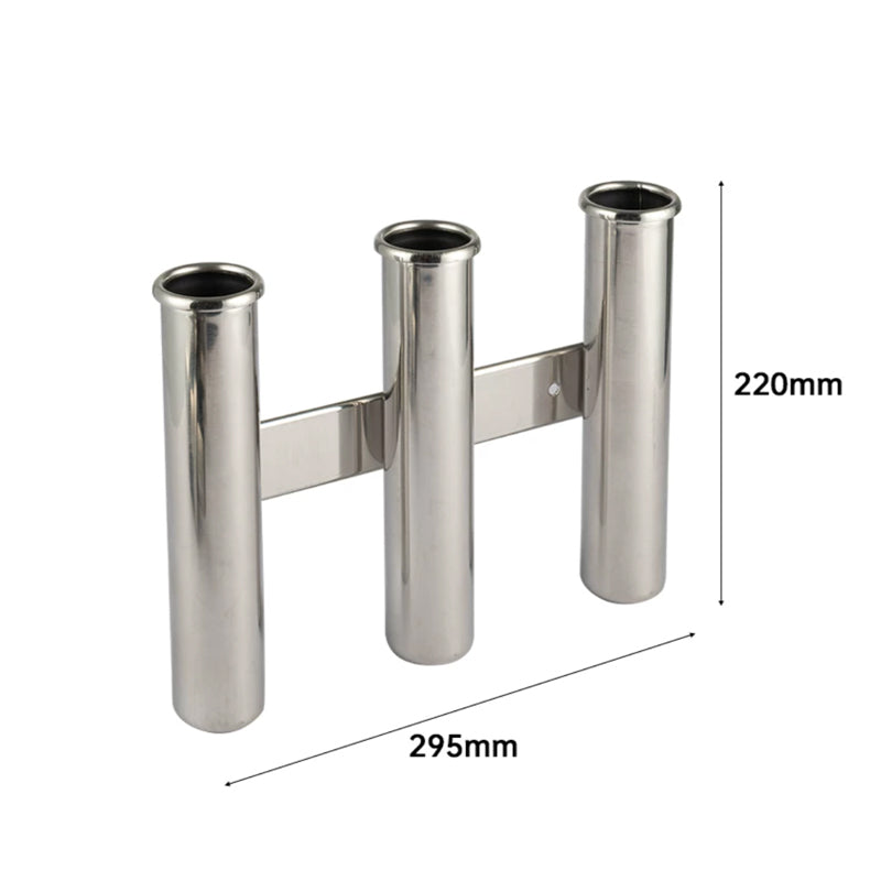 316 Stainless Steel Fishing Rod Holder – 3/4/5/6 Rod Rack for Boats