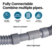 Flexible RV Sewer Hose Kit with Adapters — Camper Waste Water Drainage Set | Product image 5