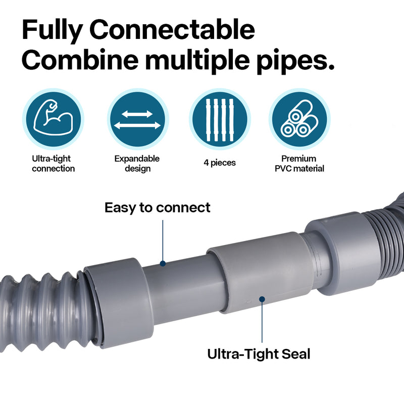 Flexible RV Sewer Hose Kit with Adapters — Camper Waste Water Drainage Set | Product image 5
