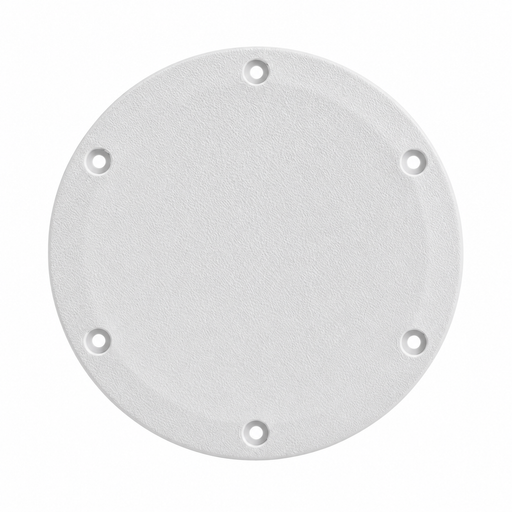 White fixed round cover - 4 inch option, single product, source-based clean main image