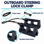 4 Inch Outboard Steering Lock Clamp for Boat Trailer Transport & Storage — product features