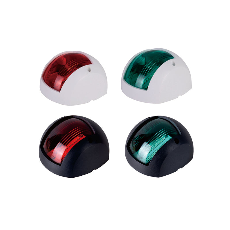 Feux de navigation bâbord et tribord – Feux de position à LED ovales pour bateaux – Universel 12 V/24 V