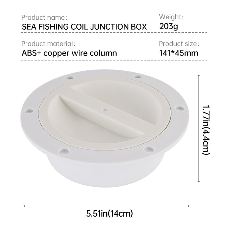 Marine Sea Fishing Coil Junction Box - ABS Waterproof Terminal Block
