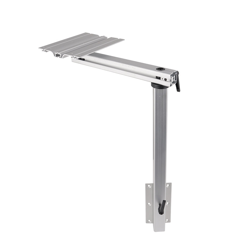 RV Folding Table Leg with 360° Swivel – Adjustable Height, Quick Release, Aluminum Alloy