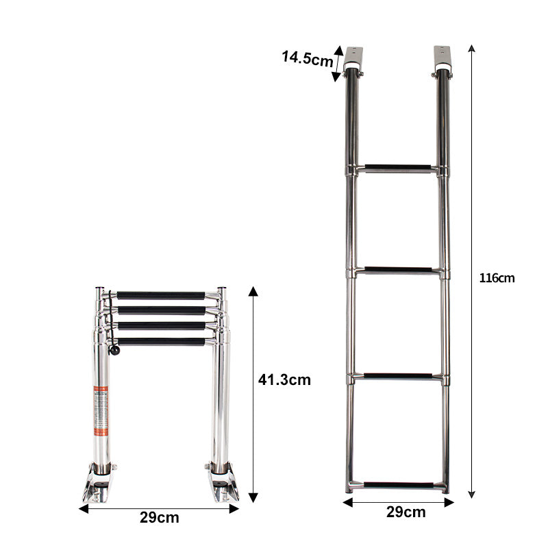 Stainless Steel Boat Swim Ladder – 3 & 4 Step | Telescoping, Folding & Under-Platform